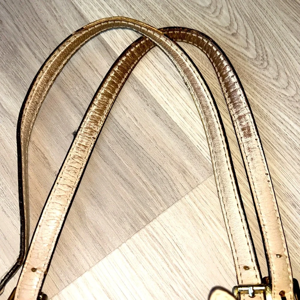 Michael Kors Jet Set Tote Brown Signature Monogram Handbag MK Logo Shoulder Bag - Picture 8 of 12